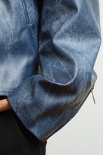 Load image into Gallery viewer, Azure Emberline Leather Jacket