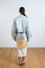 Load image into Gallery viewer, Cerulean Cropped Leather Jacket
