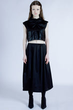 Load image into Gallery viewer, Shadow Noir Mock-neck Crop Top

