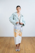 Load image into Gallery viewer, Cerulean Cropped Leather Jacket
